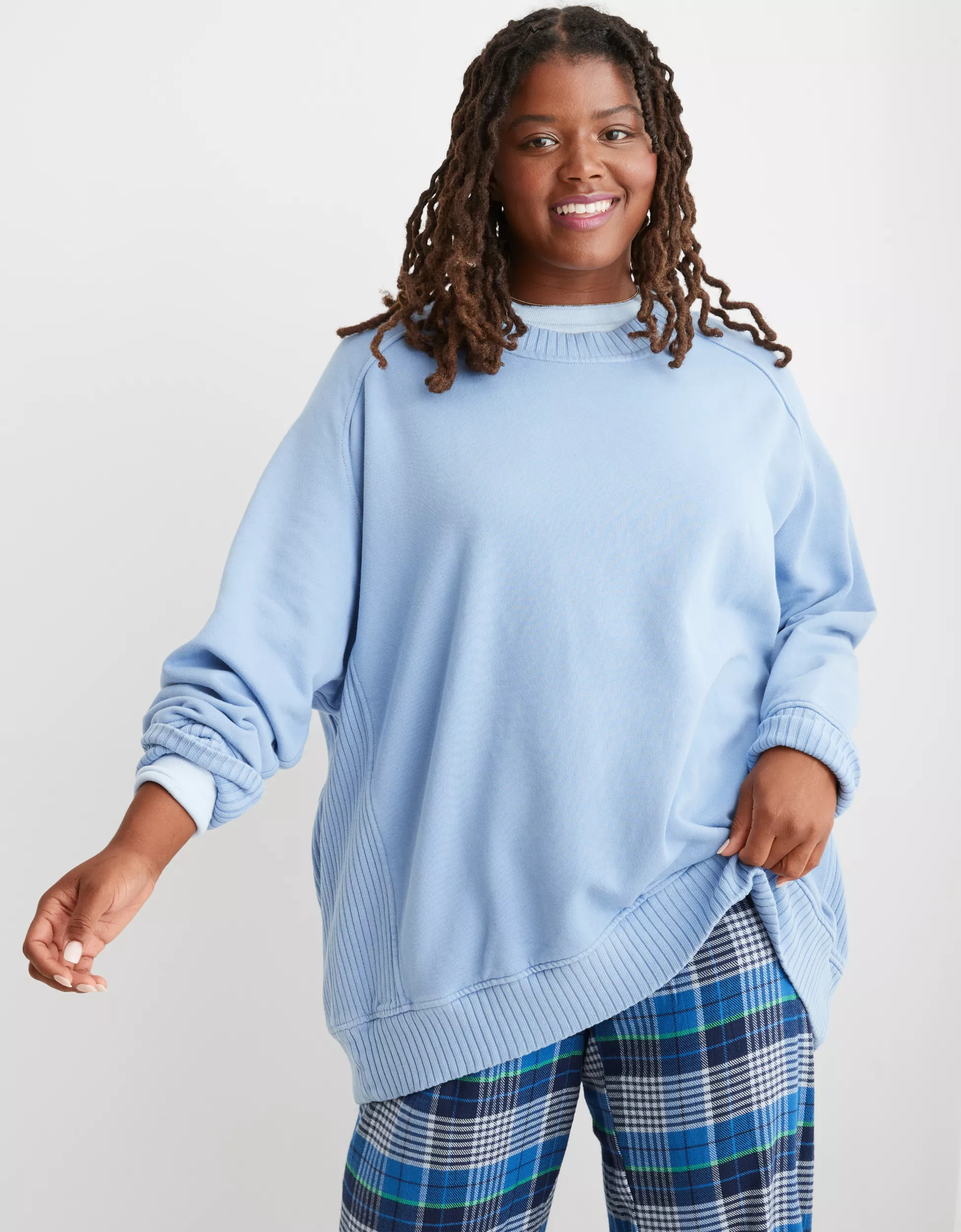 Aerie Down-To-Earth Crew Sweatshirt | Aerie