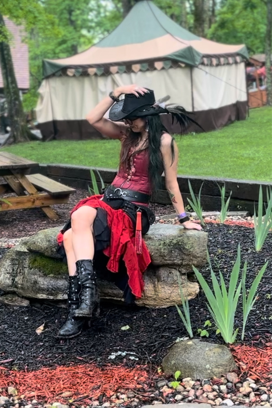 Love me a red and black ren faire outfit ❤️ the hat I can’t link because it’s from fest and the skirt I will *try* and link or at least find something similar 

#renfaire #renfest #renfaireoutfit #renaissancefestival #renfestoutfit 

#LTKFindsUnder50 #LTKFestival #LTKFindsUnder100