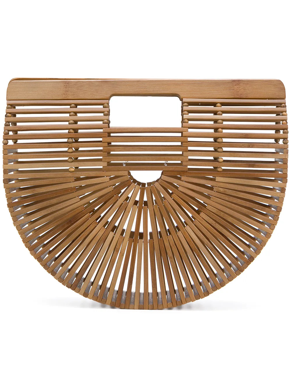 Cult Gaia small Borsa Gaia Ark clutch - Brown | FarFetch Global