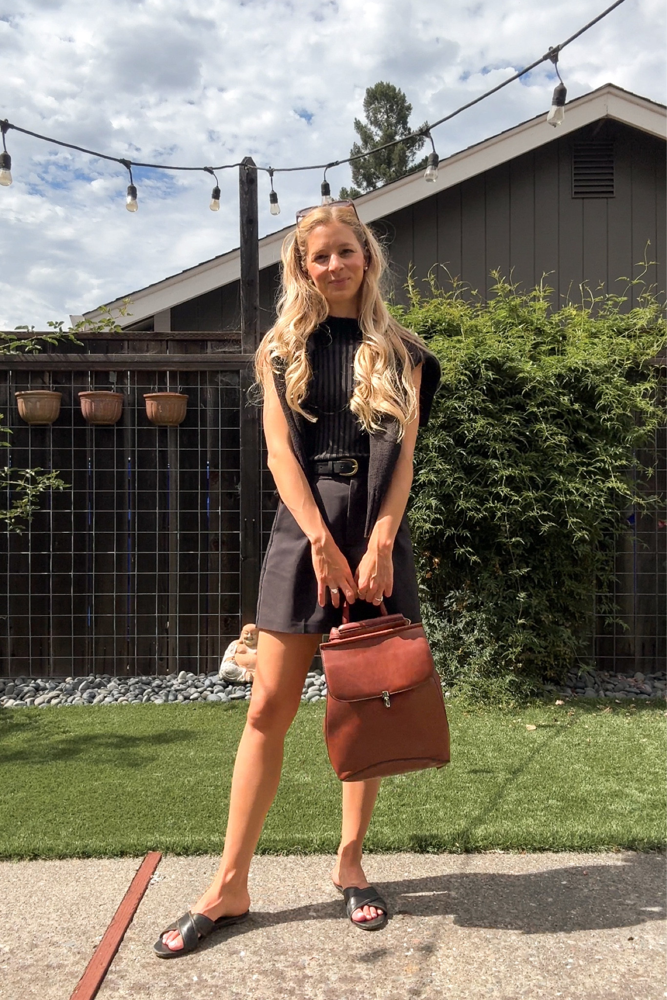 The perfect monochromatic look for all your summer travels, it's the perfect vacation outfit, classic, chic and timeless

Black outfit, summer outfit, spring outfit, vacation outfit, europe outfit, what to pack, Paris, Italy, Spain, Portugal, jcrew, Abercrombie, Sloan shorts, tailored shorts, black shorts, leather belt, loafers, penny loafers, weejuns, gh bass, madewell, shorts, travel outfit, silk scarf, headscarf, Parisian style, Paris outfit, Italy outfit, brunch outfit

#LTKTravel #LTKFindsUnder100 #LTKStyleTip