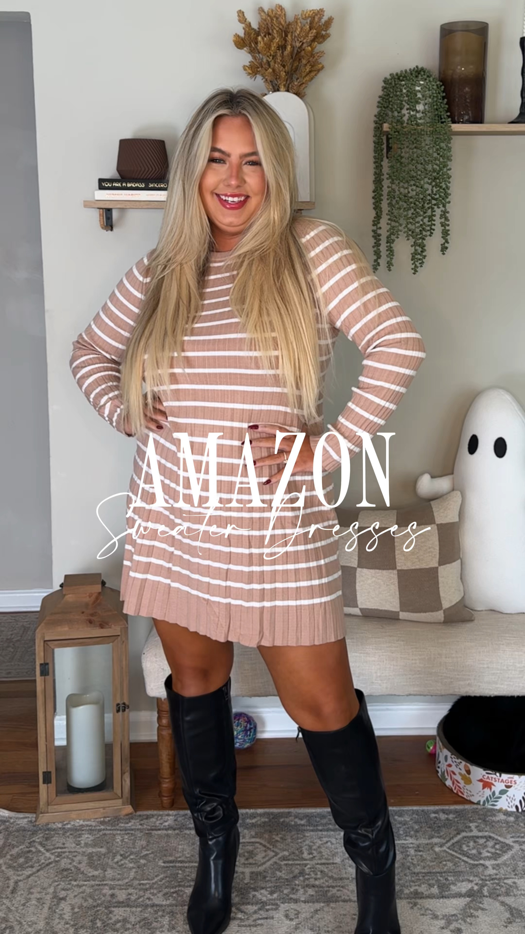 XL IN ALL EXCEPT RED & GREEN ARE XXL

Sweater dresses, fall fashion, Amazon finds, Amazon sweater dresses, midsize fashion, plus-size fashion, size 16 fashion.

#LTKxPrimeDay #LTKFindsUnder50 #LTKMidsize