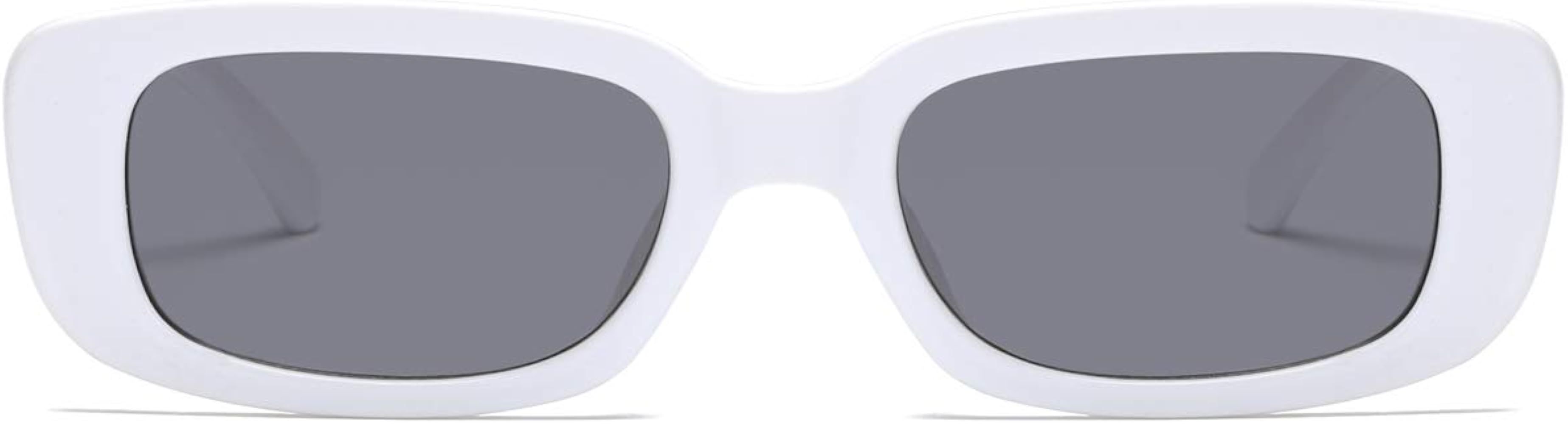 AISSWZBER Vintage Rectangle Sunglasses for Women Men 90’s Fashion Narrow Square Frame Eyewear UV400  | Amazon (US)