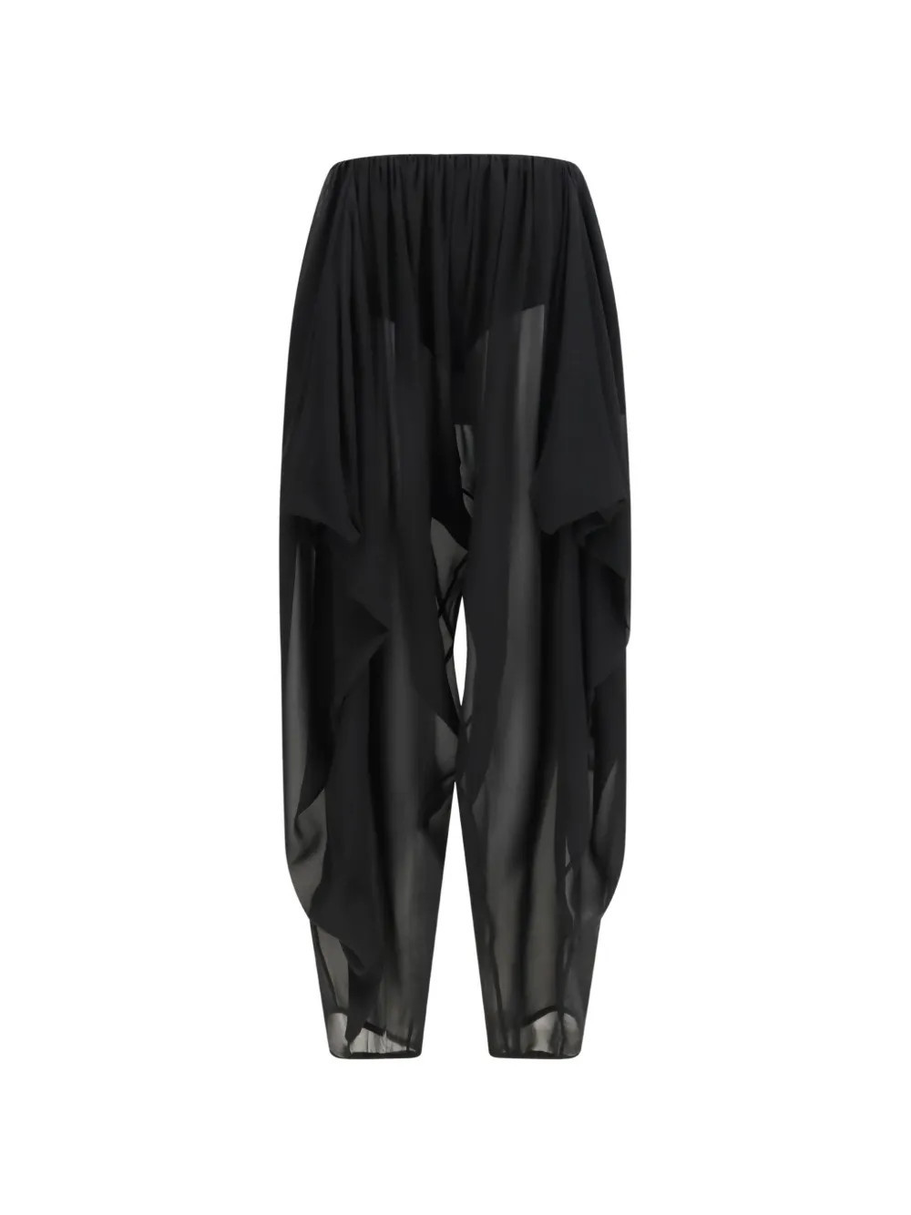 FRANCESCO MURANO semi-sheer trousers - Black | Farfetch Global