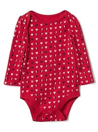 Heart long sleeve bodysuit | Gap US