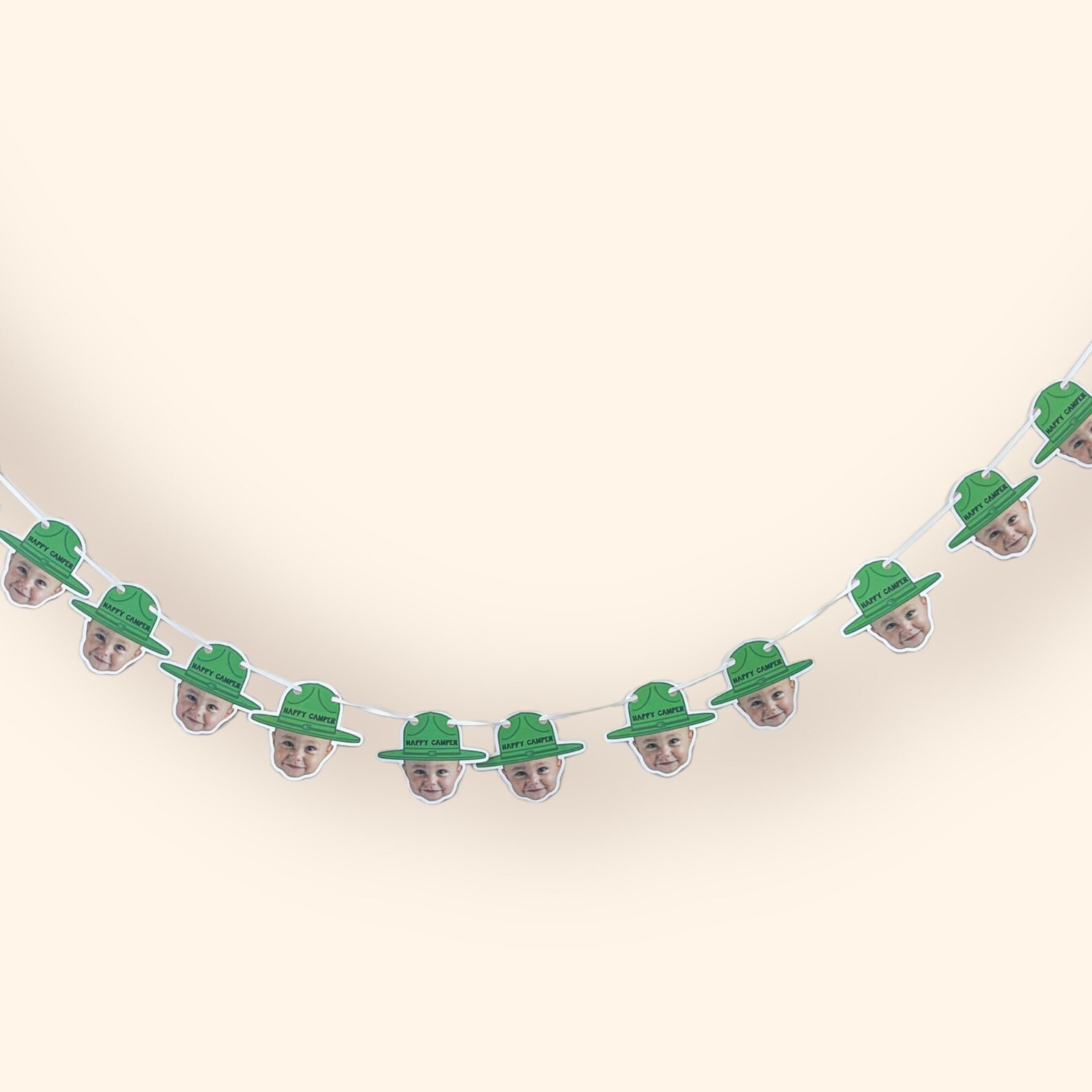Custom Face | Cardstock Banner | 5 Foot Long | Photo Head Banner | Party Banner | Happy Camper | ... | Etsy (US)
