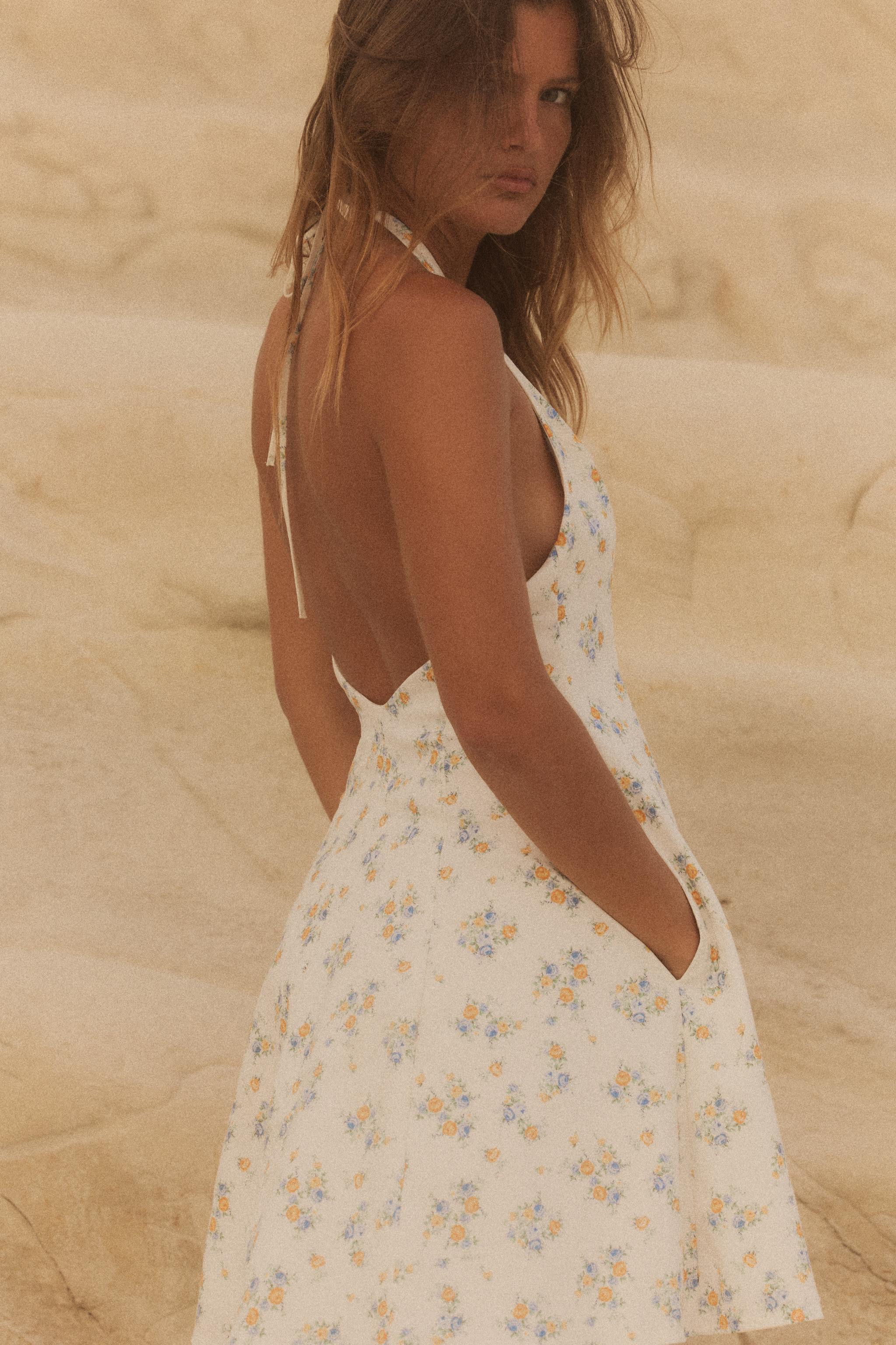 FLORAL PRINT POPLIN DRESS | Zara UK