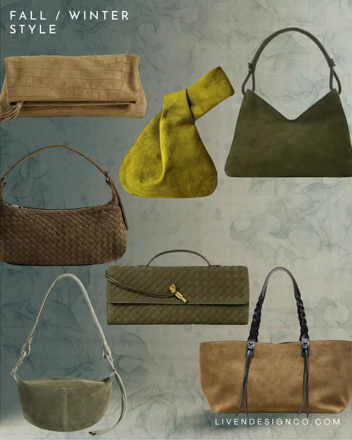 Green suede handbag. Bucket bag. Shoulder bag. Olive green handbag. 

#LTKSeasonal #LTKSaleAlert