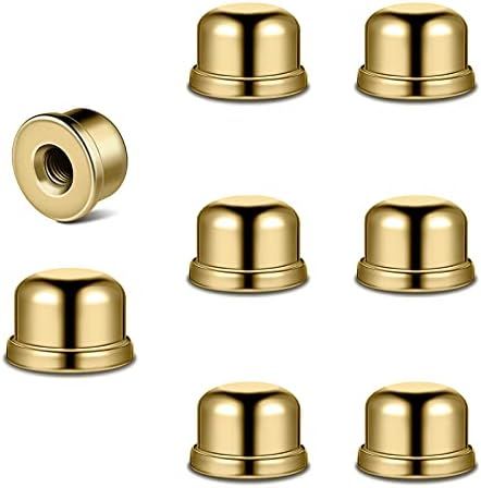 8 Pieces Lamp Finial Knob Lamp Accessories 1/2 Inch Tall Lamp Finials Plated Steel Finials Tapped 1/ | Amazon (US)