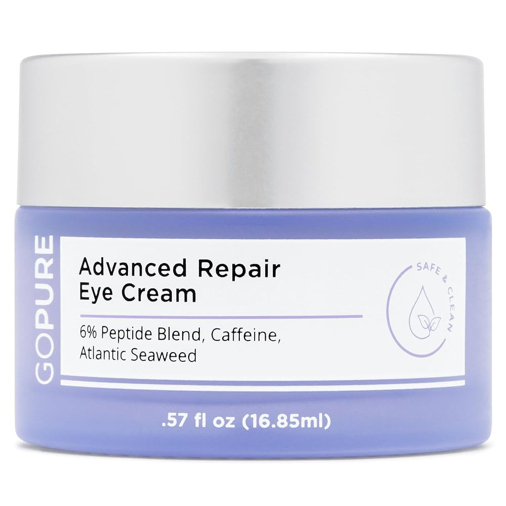 goPure Advanced Repair Eye Cream - Under Eye Cream for Puffiness, Bags, and Dark Circles, Visibly... | Amazon (US)