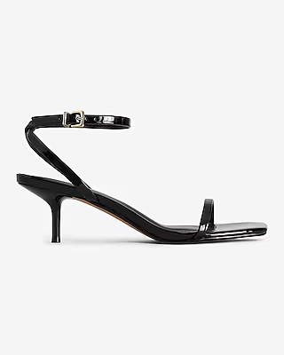 Strappy Kitten Heeled Sandals | Express