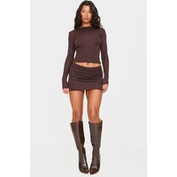 Cappuccino Jersey Low Waist Micro Mini Skirt | PrettyLittleThing US