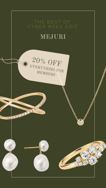 20% off elegant jewellery favourites at Mejuri - perfect Christmas gifts!

#LTKGiftGuide #LTKsalealert #LTKCyberWeek
