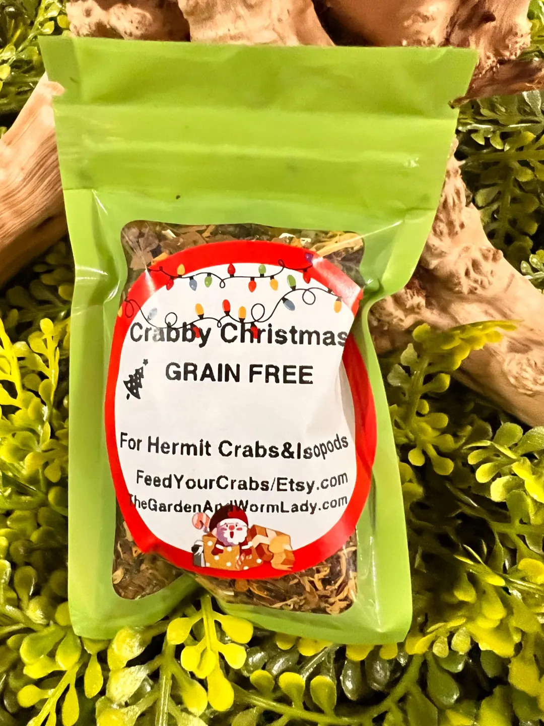 Crabby Christmas for Hermit Crabs and Isopods (GRAIN-FREE) With Goat Meat and Leaf Litter. - Etsy | Etsy (US)