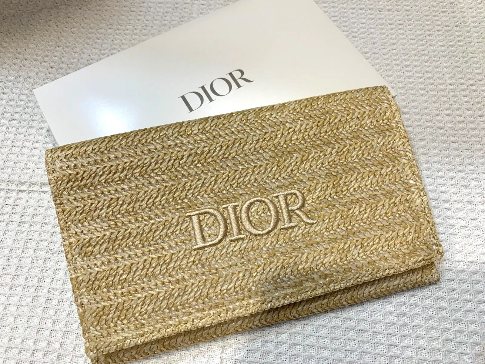 Dior Beauty Bamboo Makeup Pouch Cosmetic Pouch With box  | eBay | eBay US