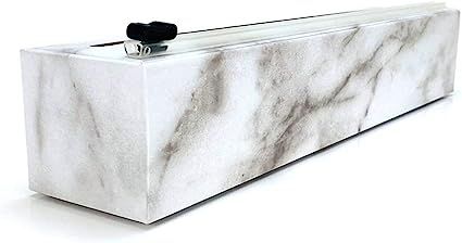 ChicWrap Marble Refillable Plastic Wrap Dispenser with 250' of Professional BPA Free Plastic Wrap... | Amazon (US)