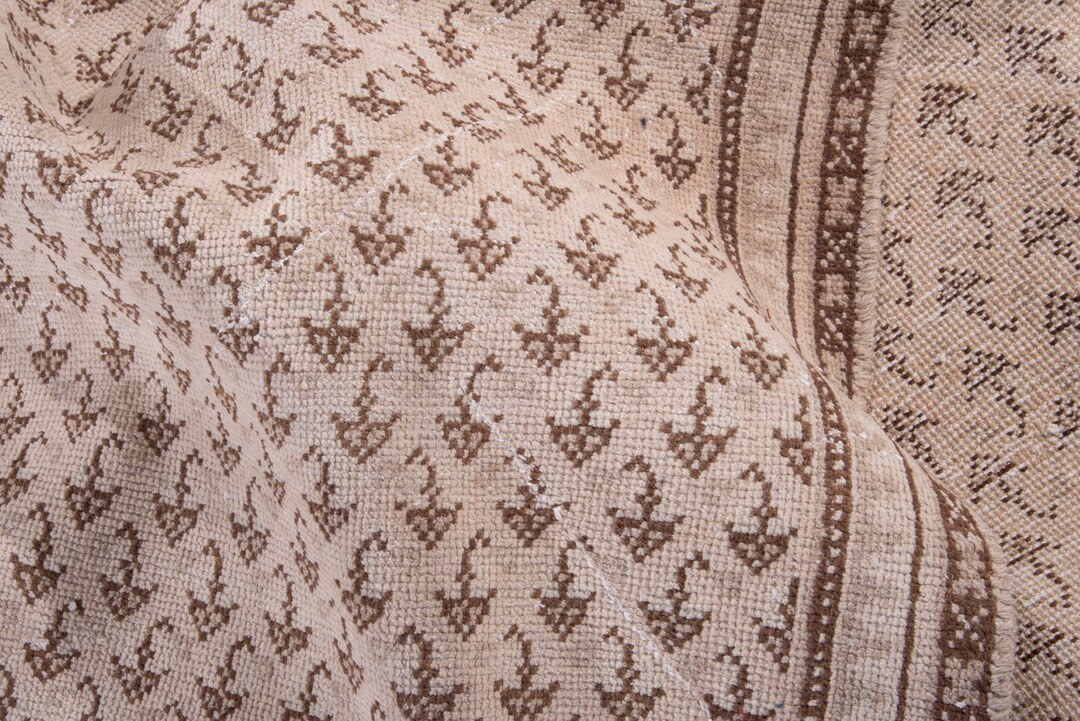 6x8 Vintage Rug, Beige Turkish Rug, 6x8 Handmade Oushak Rug, Bedroom Rug, Office Rug, Anatolian R... | Etsy (US)