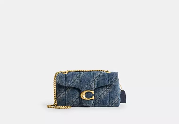 Tabby Shoulder Bag 26 In Regenerative Cotton Denim With Quilting | Coach (UK)