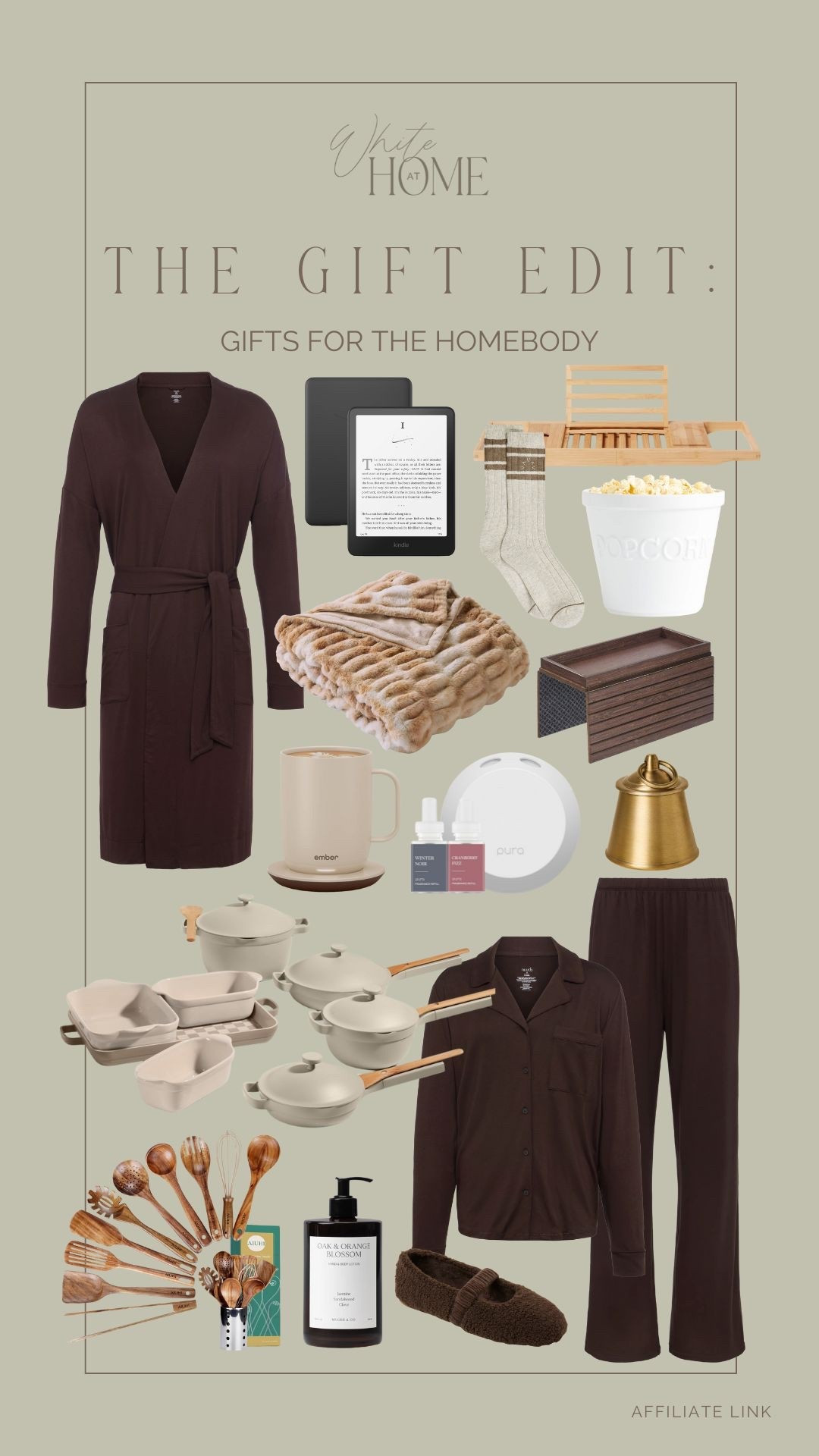 A gift guide for the homebody! The coziest pajamas, cookware made to last, movie watching essentials, and more! Ranging in price points too! 

#LTKGiftGuide #LTKHoliday