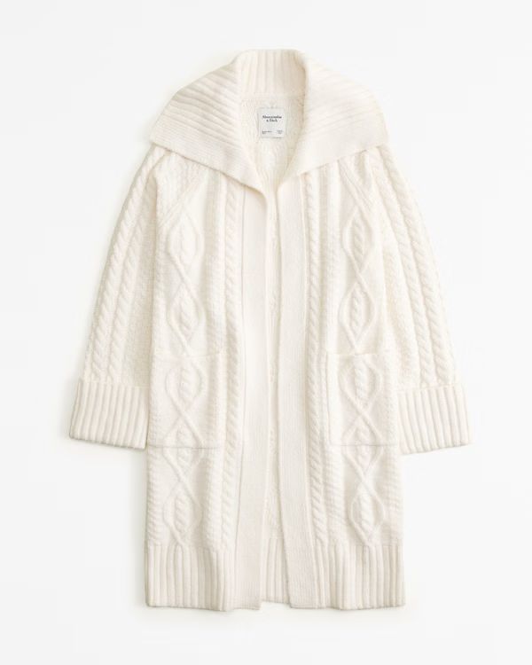 Women's Cable Duster Cardigan | Women's Tops | Abercrombie.com | Abercrombie & Fitch (US)