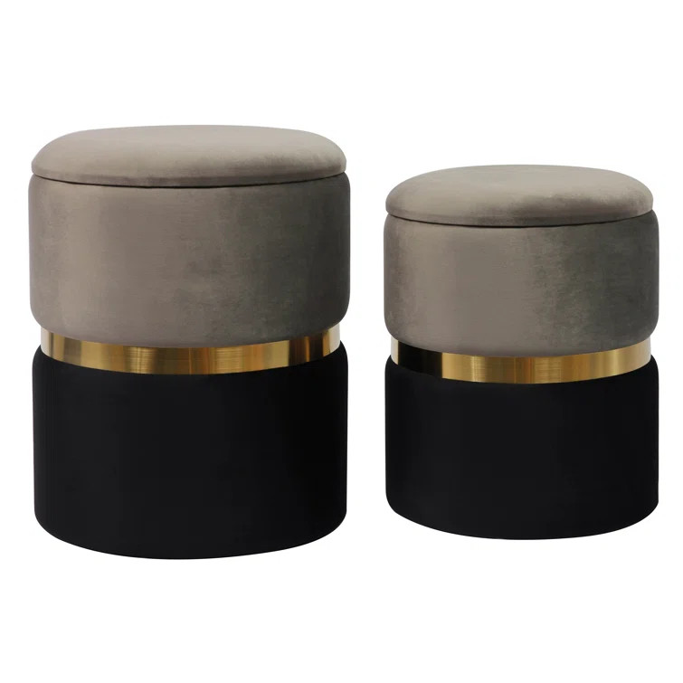 Cerra Upholstered Storage Ottoman (Set of 2) | Wayfair North America