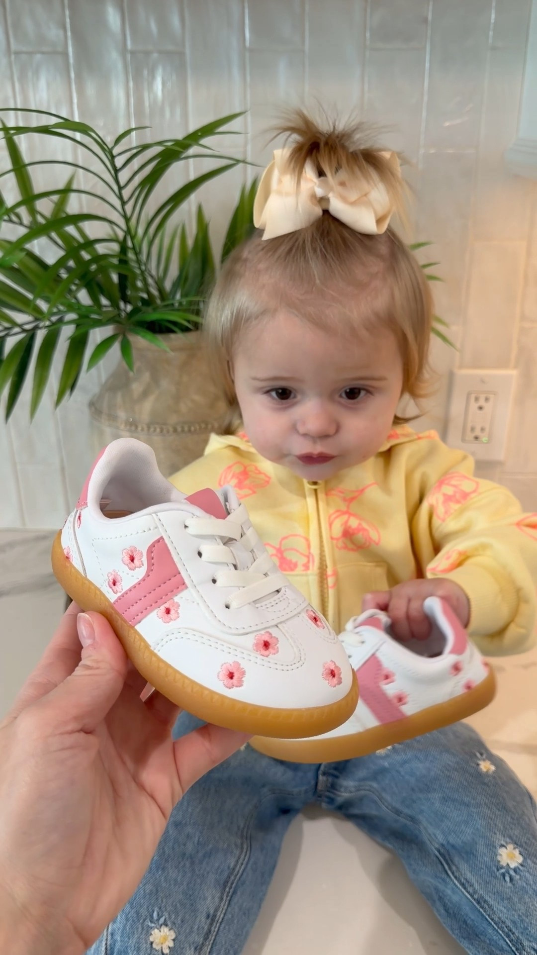 The cutest toddler and baby shoes tha look like Sambas for a lot less!!! Walmart baby finds. #walmart #toddler 

#LTKKids #LTKOver40 #LTKBaby