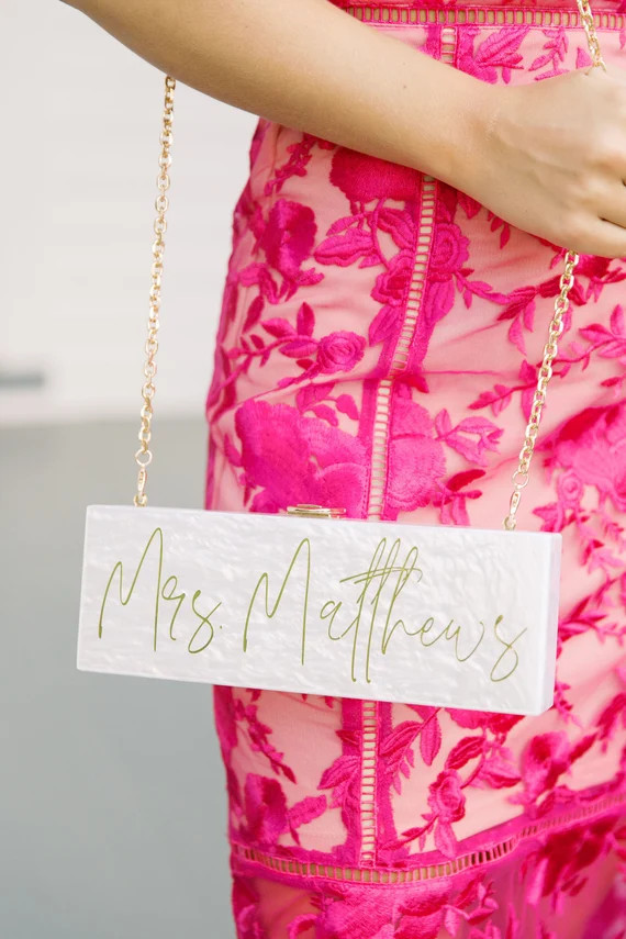Custom Acrylic Clutch  Personalized Clutch  Bride Clutch  | Etsy | Etsy (US)