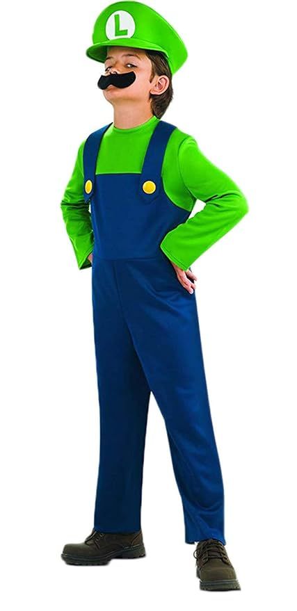 Riekinc Super Costume Kids Brothers Classic Halloween Cosplay Costume | Amazon (US)