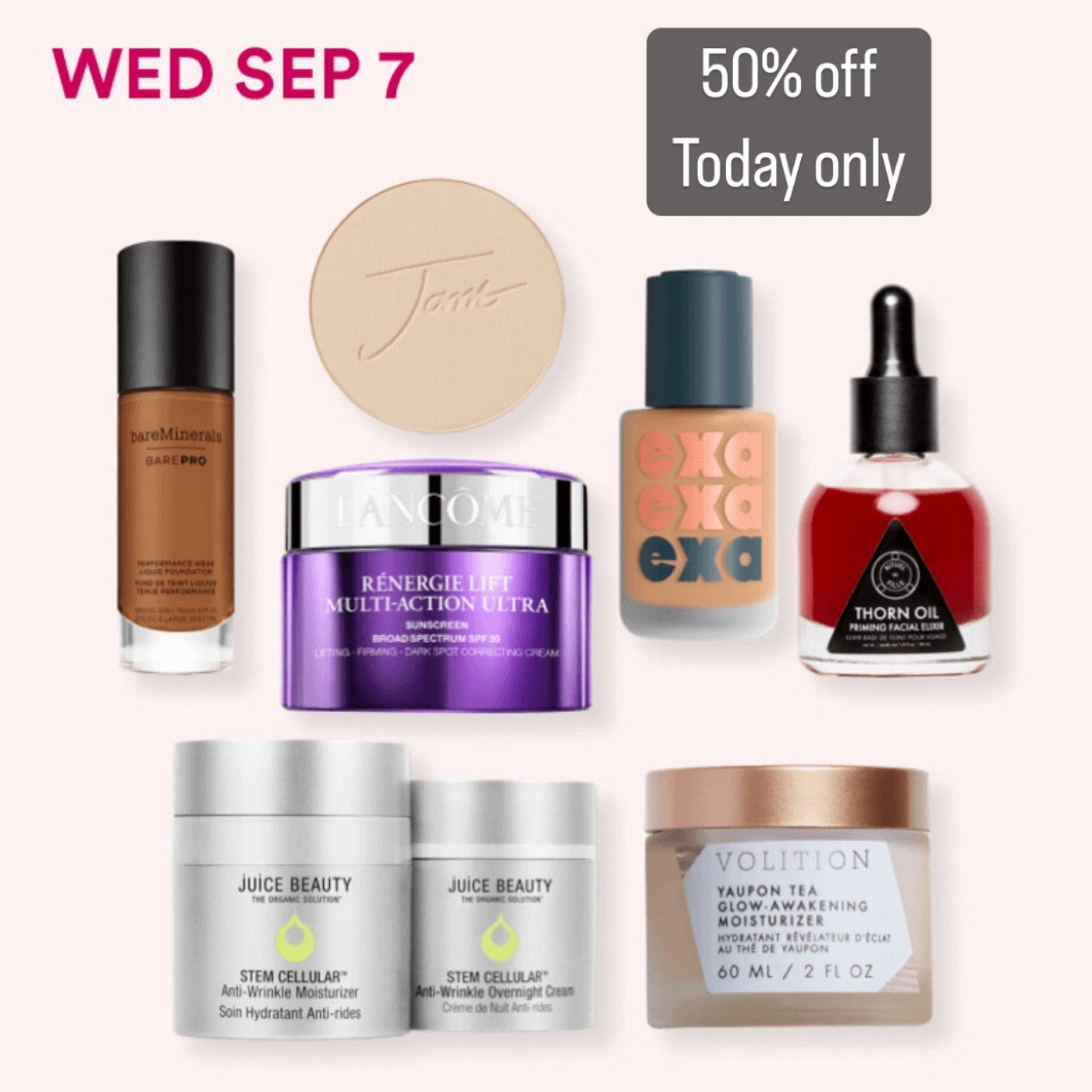 50% off daily deals!

#foundation #powder #beauty #skincare #skinroutine #ulta #serum #moisturizer  #eyecream #dailydeals #ultabeauty #facecleanser 


#LTKbeauty #LTKsalealert #LTKunder100