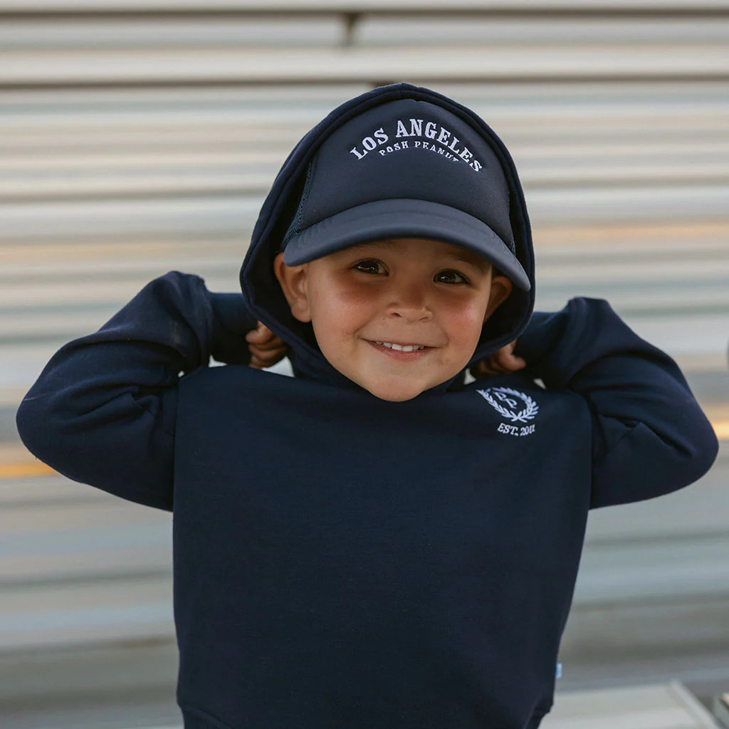 Collegiate Blue Snapback Varsity Navy Varsity Cap | Posh Peanut® | Posh Peanut