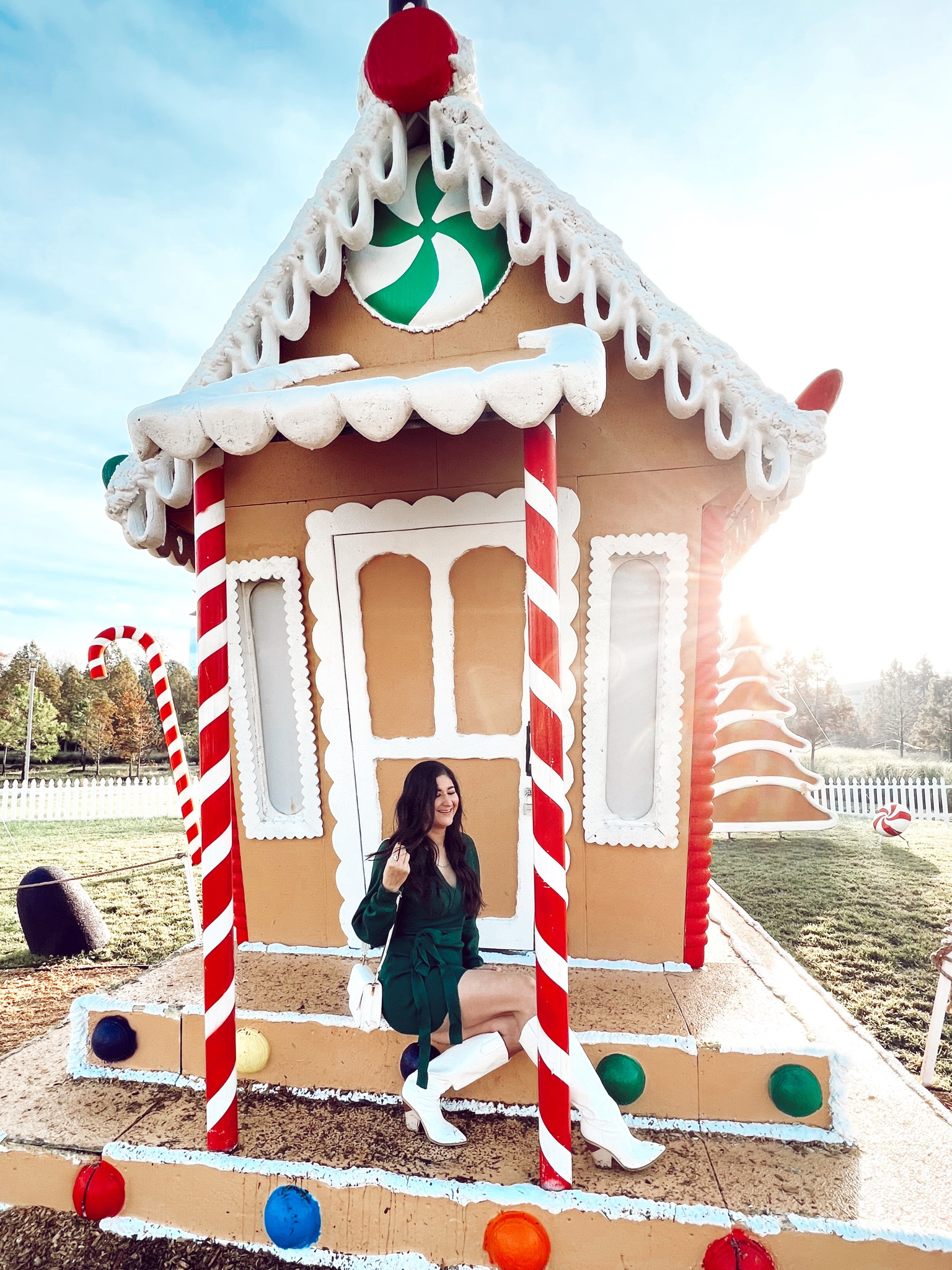 Holiday outfit. Sweater dress. It is available in more colors as well. Boots are cute too. 

#LTKSeasonal #LTKHoliday #LTKfindsunder50