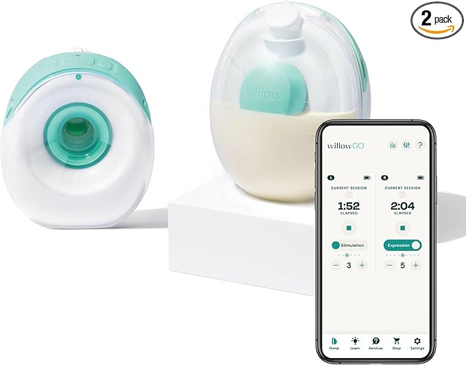 Willow Go - Hands Free Breast Pump - Wearable Breastfeeding Pump - Portable, Electric, Cordless, ... | Amazon (US)