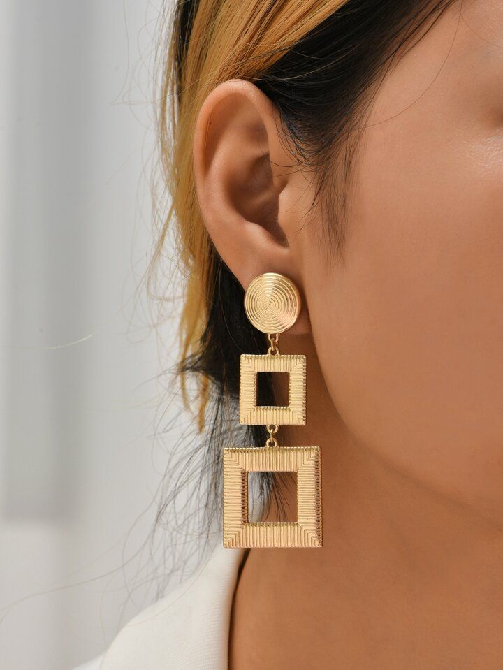 Square Drop Earrings | SHEIN