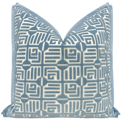 LABYRINTH VELVET // BLUE | THIBAUT | LITTLE DESIGN LLC
