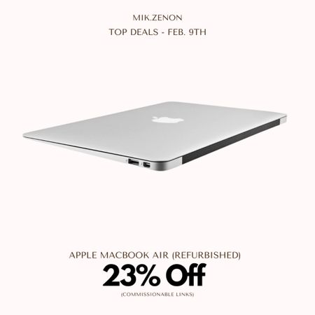 Price Drop Alert 🚨 23% off this refurbished Apple MacBook Air *select acceptable condition*. The laptop has been professionally inspected, tested, and cleaned and has a 90 day refund policy!

#LTKsalealert #LTKhome #LTKunder100