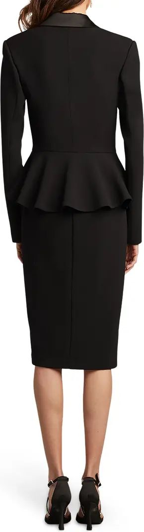 Tadashi Shoji Long Sleeve Tuxedo Dress | Nordstrom | Nordstrom