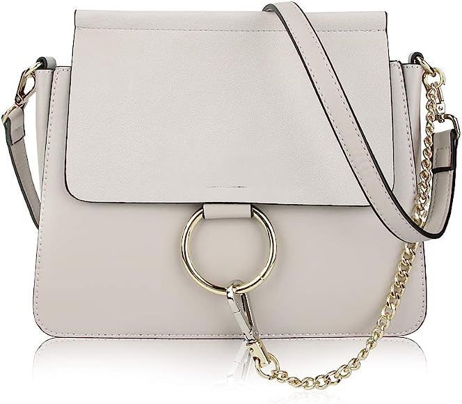 Designer Ring Bags for Women, Mini Shoulder Purses Leather Crossbody Bags with Chain | Amazon (US)