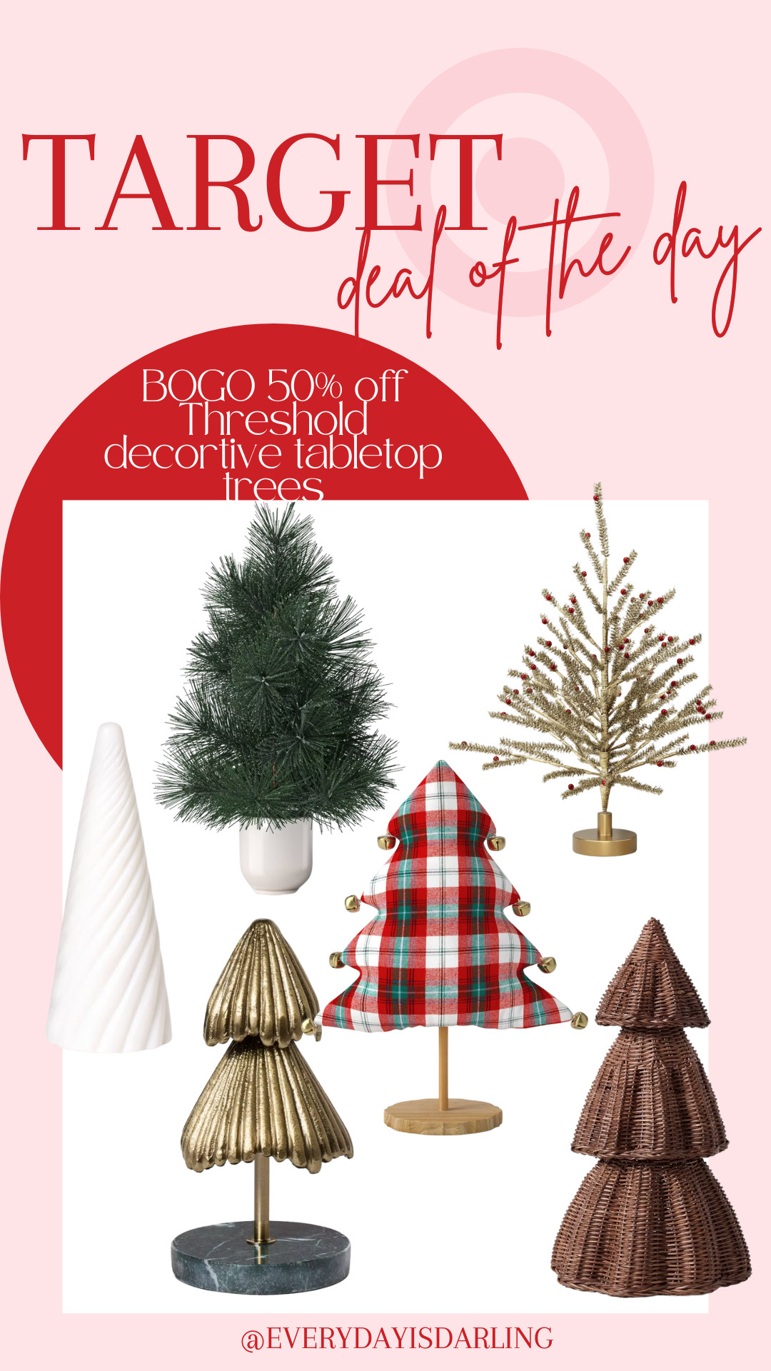 So many cute tabletop christmas trees on sale for buy one get one 50% off! 

 #LTKHoliday #LTKHome #LTKSaleAlert