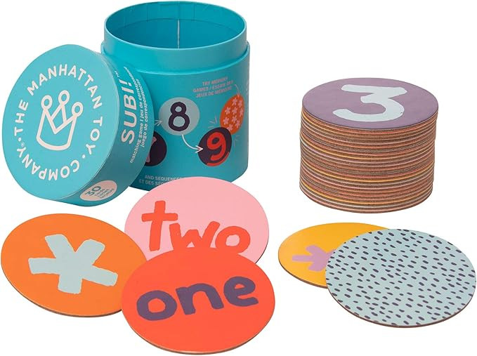 Manhattan Toy Subi! 30 Piece Early Number Learning Basic Math Skill Puzzles and Matching Game | Amazon (US)