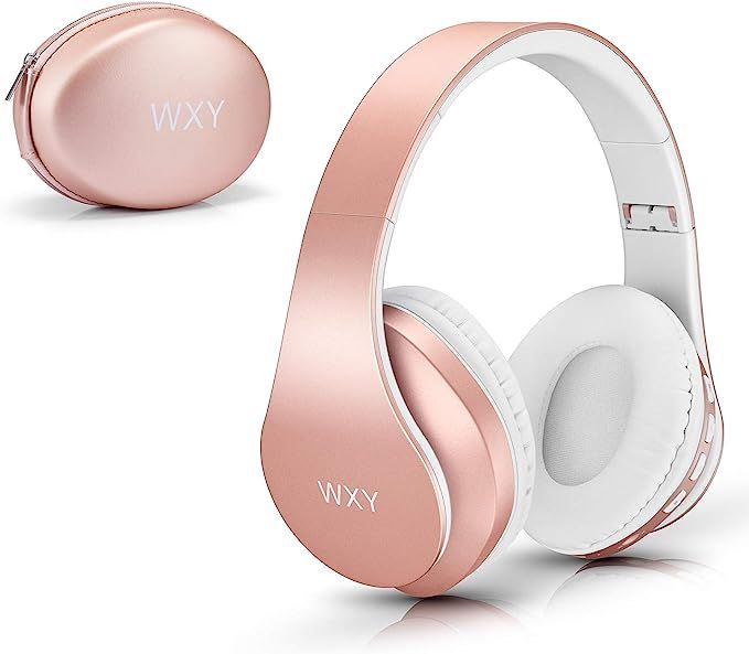 Over Ear Bluetooth Headphones, WXY Girls Wireless Headset V5.0 with Built-in Mic, Micro TF, FM Ra... | Amazon (US)