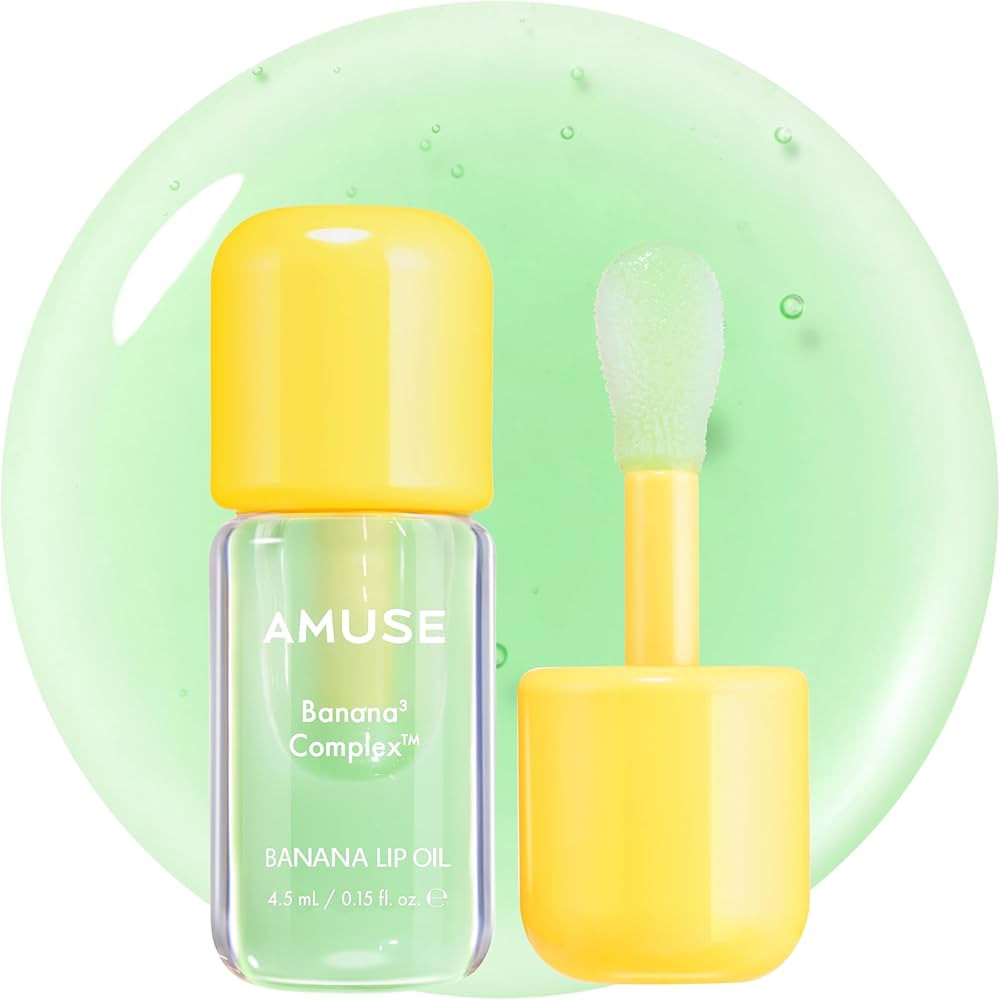 Amuse Seoul Banana Lip Oil (01 Zen Matcha) – Skincare-Infused Hydrating Vegan Lip Oil, Banana-S... | Amazon (US)
