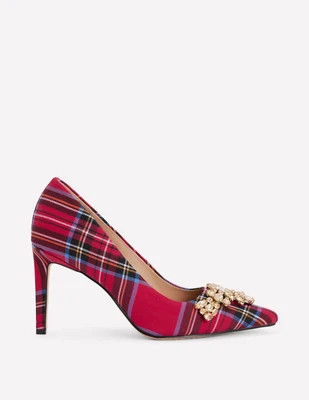 Boden Women's Embellished Court Shoes in Red | Size 42 | Boden (US)