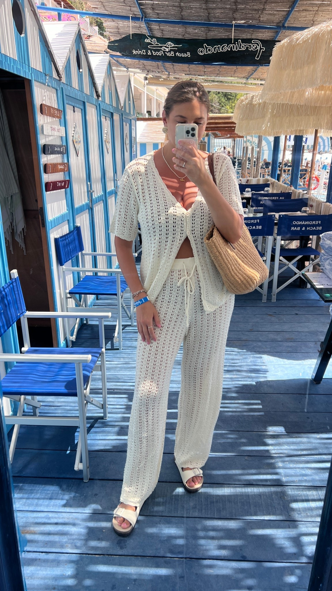 That breezy knit set that doubles as a beach cover-up and lunch look 🤍 lightweight, comfy, and gives that effortless European summer vibe—just add sandals and a straw bag.

Keywords: knit matching set, summer knit outfit, beach cover up outfit, vacation outfit ideas, straw bag outfit, resort wear look, summer travel outfit, neutral summer style, open knit set, warm weather outfit

#LTKTall #LTKMidsize #LTKTravel