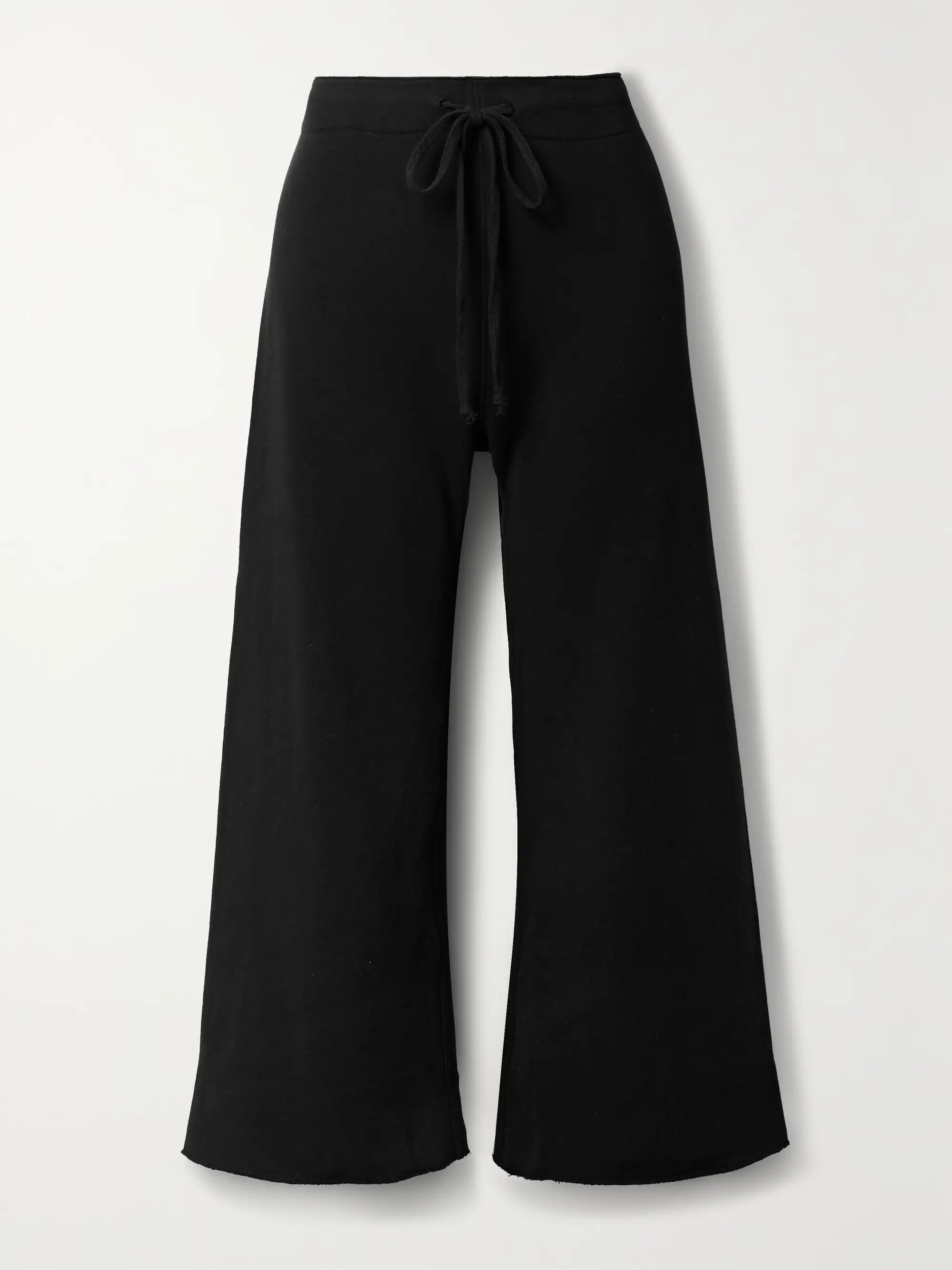 Kiki cropped voile-trimmed cotton-jersey track pants | NET-A-PORTER (US)