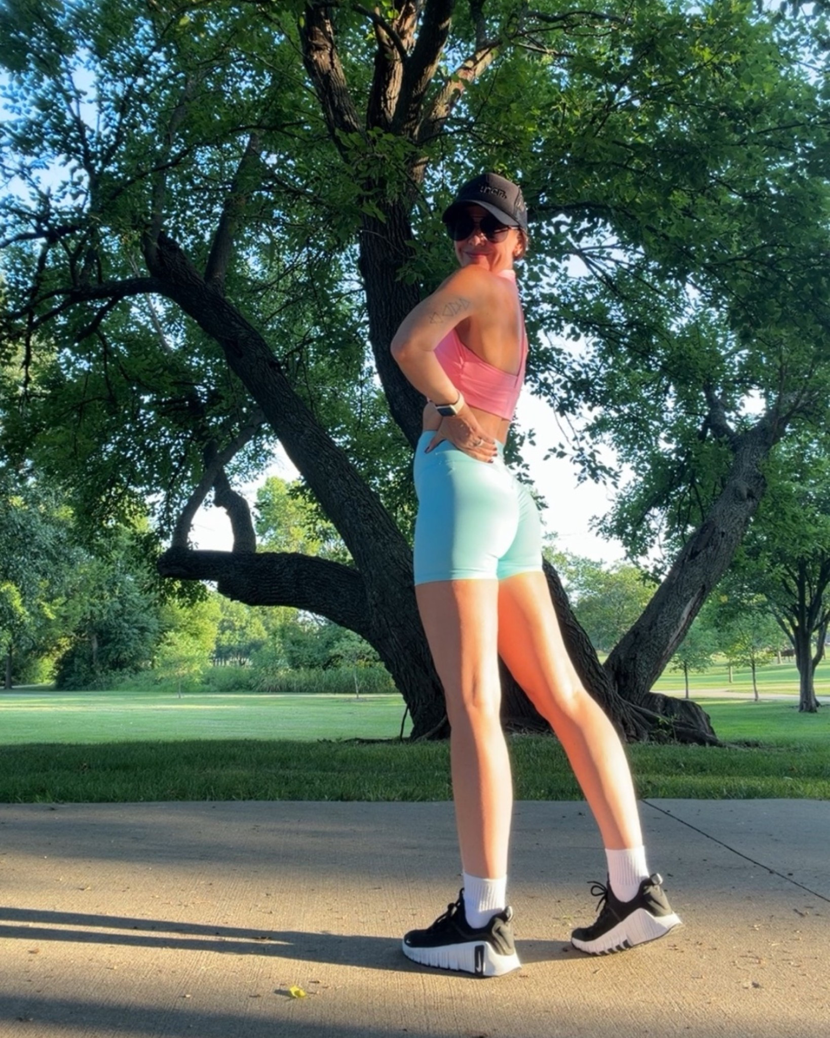 Loveeee the color of these bike shorts, no front seam as always🩵
Wearing size small, 4.5” in Ocean Mist color

#LTKfitnessgoals #LTKootd #LTKActive