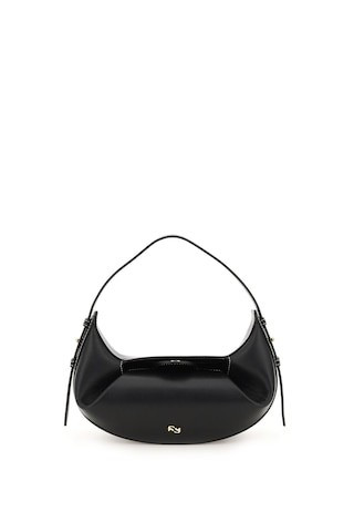 YUZEFI MINI FORTUNE COOKIE BAG OS Black Leather | Residenza725 US