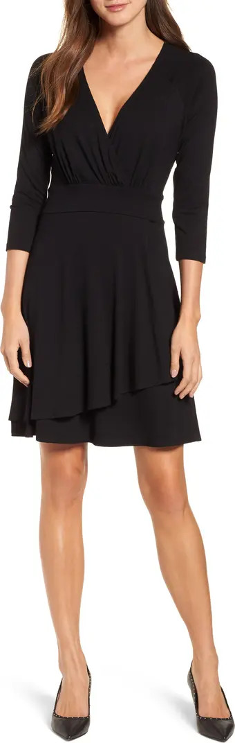 Faux Wrap Drape Dress | Nordstrom