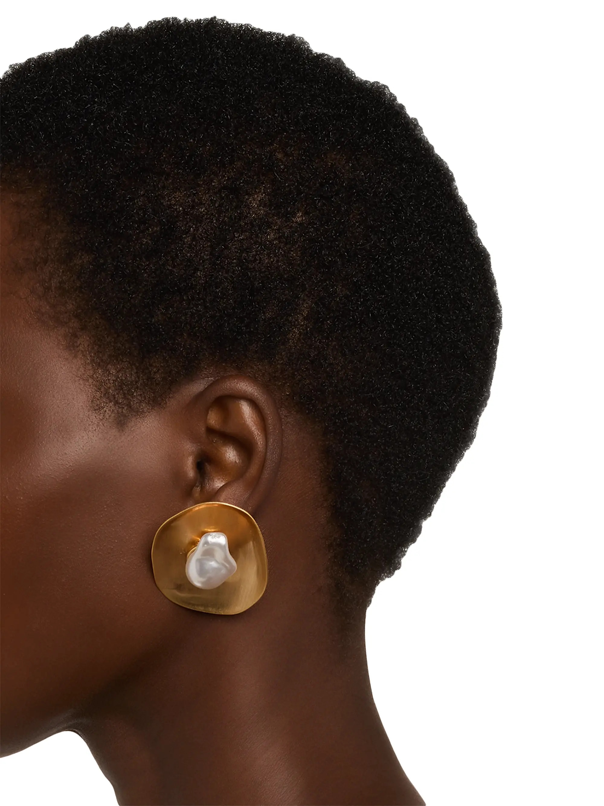 Marzia Goldtone & Imitation Pearl Stud Earrings | Saks Fifth Avenue