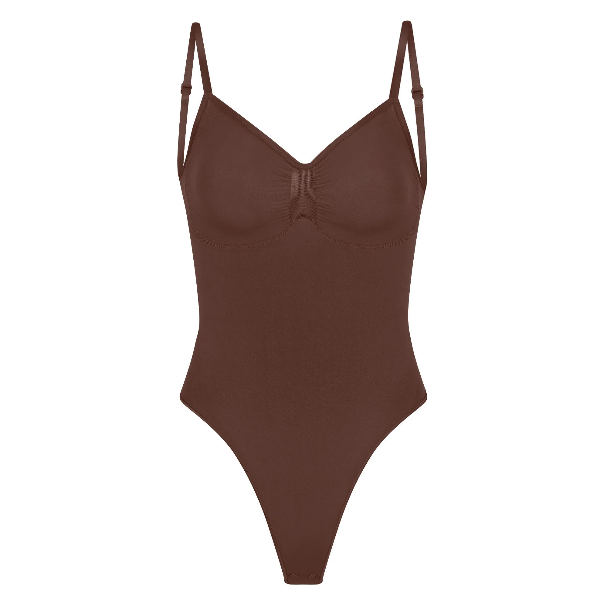 SKIMS Low Back Thong Bodysuit | Deep Neutral | Medium | Seamless Sculpt | SKIMS (US)