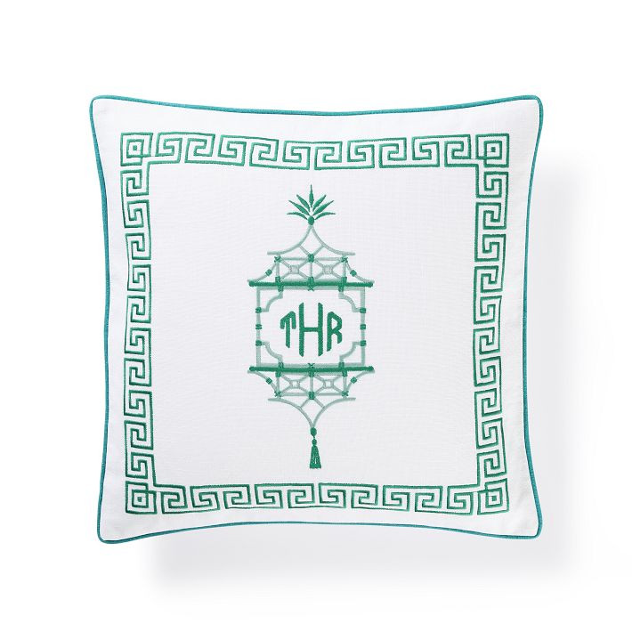 Personalized Embroidered Pillow Cover | Mark and Graham