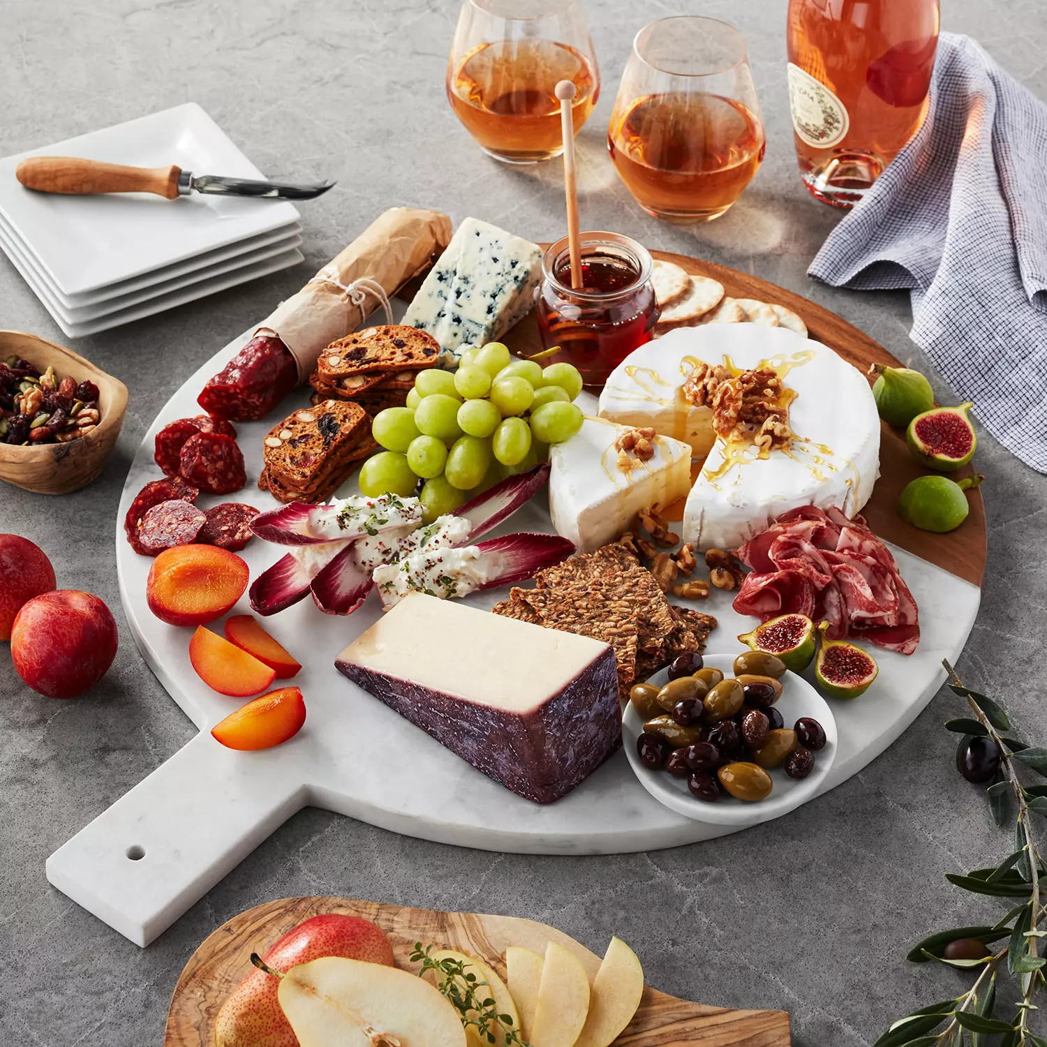 Member's Mark Acacia Wood and Marble Serving Board | Sam's Club